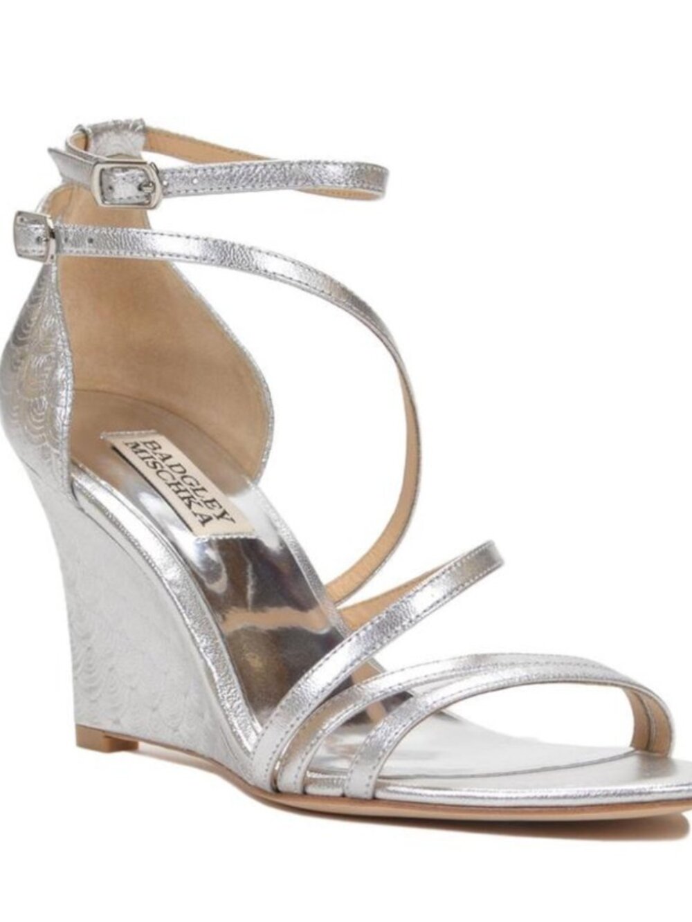 Badgley Mischka Carnation II Wedge Sandal Size 8.5